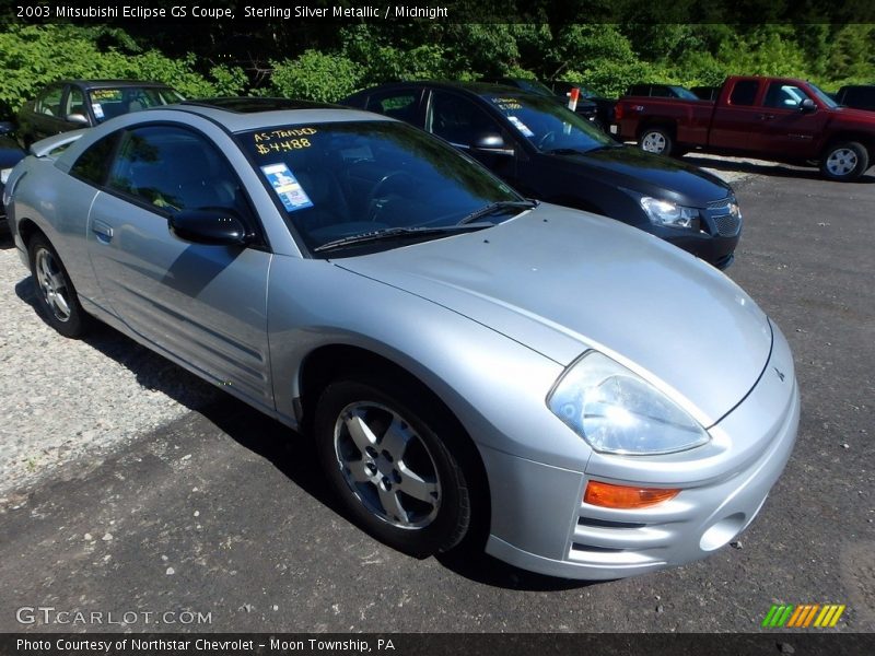 Sterling Silver Metallic / Midnight 2003 Mitsubishi Eclipse GS Coupe