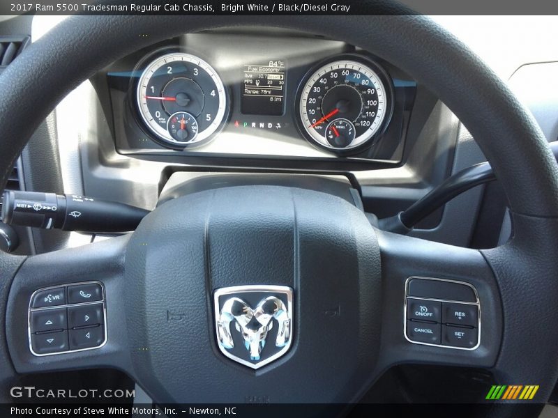 Bright White / Black/Diesel Gray 2017 Ram 5500 Tradesman Regular Cab Chassis