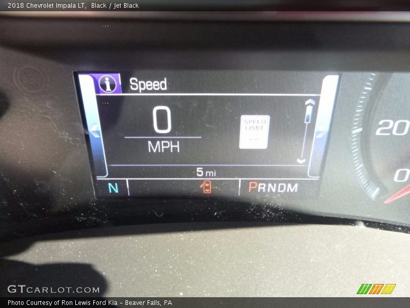 Black / Jet Black 2018 Chevrolet Impala LT