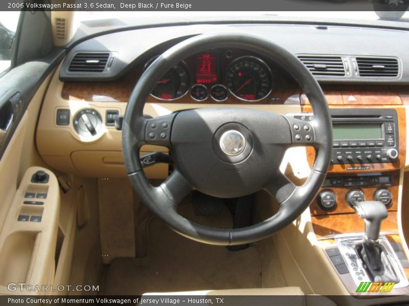 Deep Black / Pure Beige 2006 Volkswagen Passat 3.6 Sedan