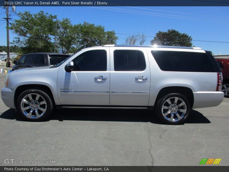Pure Silver Metallic / Ebony 2010 GMC Yukon XL Denali AWD