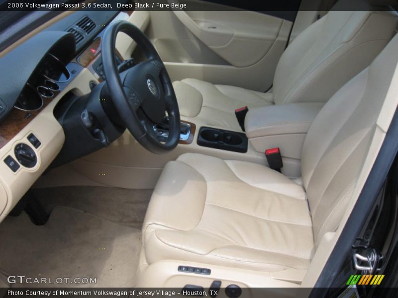 Deep Black / Pure Beige 2006 Volkswagen Passat 3.6 Sedan