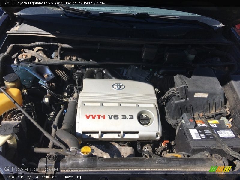 Indigo Ink Pearl / Gray 2005 Toyota Highlander V6 4WD