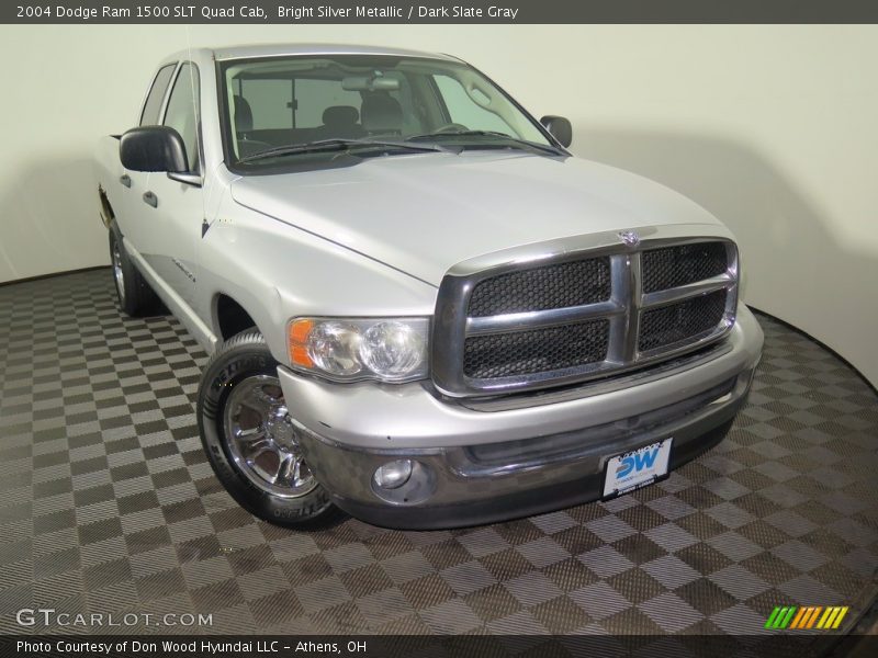 Bright Silver Metallic / Dark Slate Gray 2004 Dodge Ram 1500 SLT Quad Cab