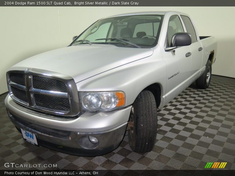 Bright Silver Metallic / Dark Slate Gray 2004 Dodge Ram 1500 SLT Quad Cab