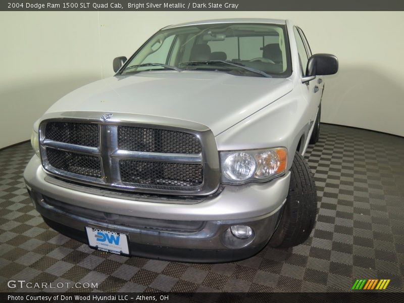 Bright Silver Metallic / Dark Slate Gray 2004 Dodge Ram 1500 SLT Quad Cab