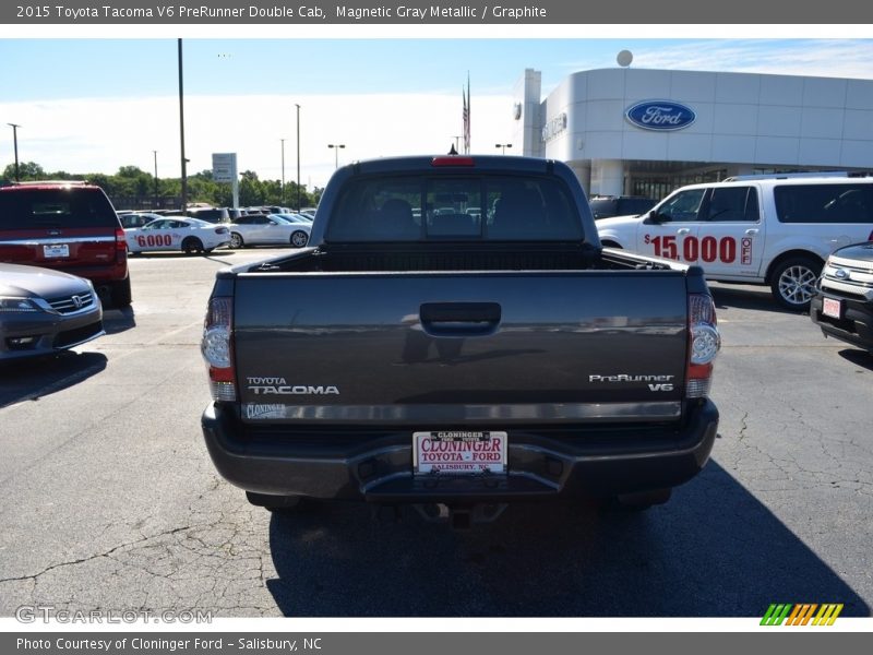 Magnetic Gray Metallic / Graphite 2015 Toyota Tacoma V6 PreRunner Double Cab