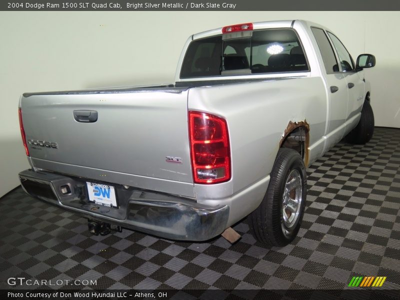 Bright Silver Metallic / Dark Slate Gray 2004 Dodge Ram 1500 SLT Quad Cab