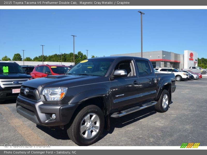 Magnetic Gray Metallic / Graphite 2015 Toyota Tacoma V6 PreRunner Double Cab