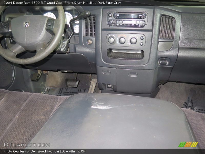 Bright Silver Metallic / Dark Slate Gray 2004 Dodge Ram 1500 SLT Quad Cab