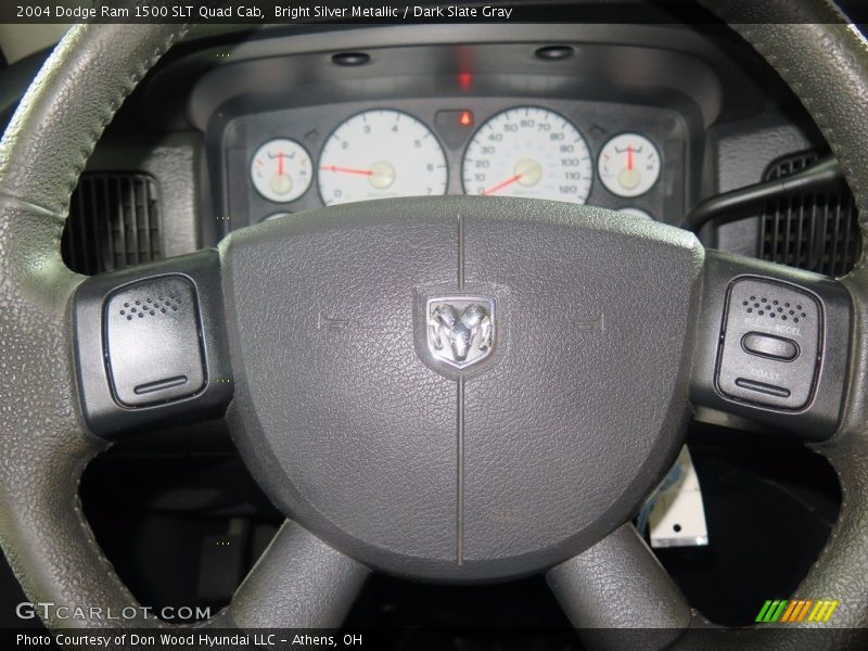 Bright Silver Metallic / Dark Slate Gray 2004 Dodge Ram 1500 SLT Quad Cab