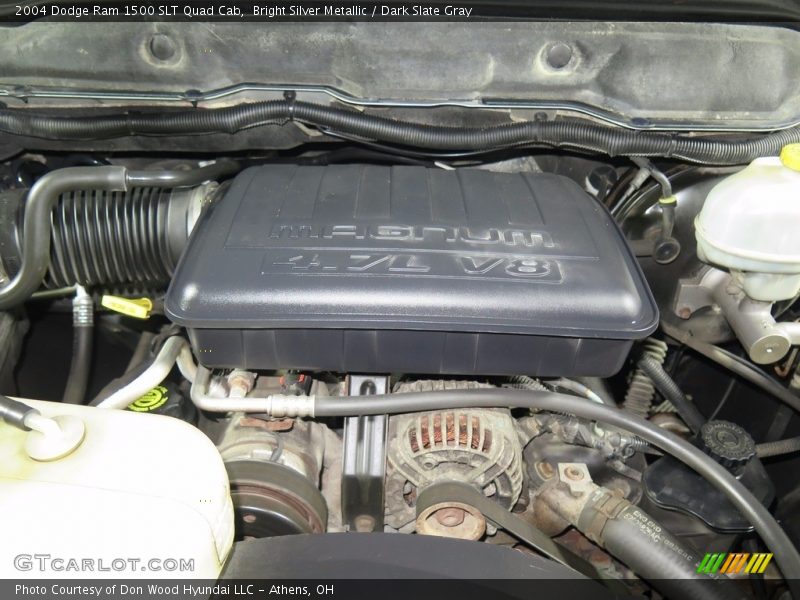 Bright Silver Metallic / Dark Slate Gray 2004 Dodge Ram 1500 SLT Quad Cab