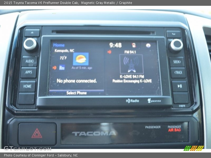 Magnetic Gray Metallic / Graphite 2015 Toyota Tacoma V6 PreRunner Double Cab