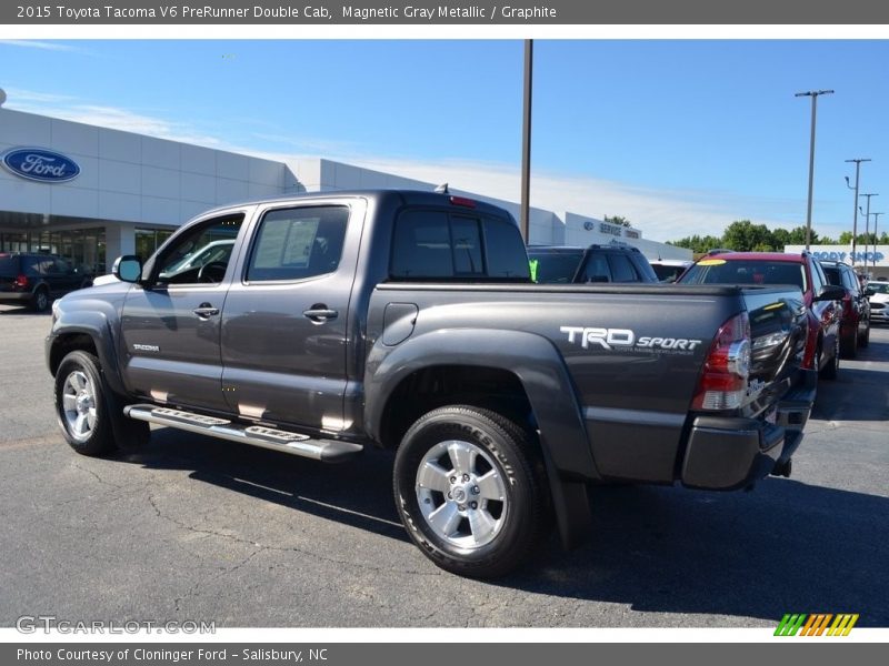 Magnetic Gray Metallic / Graphite 2015 Toyota Tacoma V6 PreRunner Double Cab