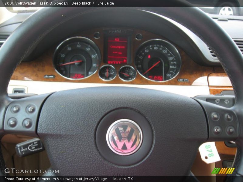 Deep Black / Pure Beige 2006 Volkswagen Passat 3.6 Sedan