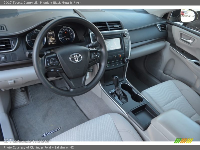 Midnight Black Metallic / Ash 2017 Toyota Camry LE