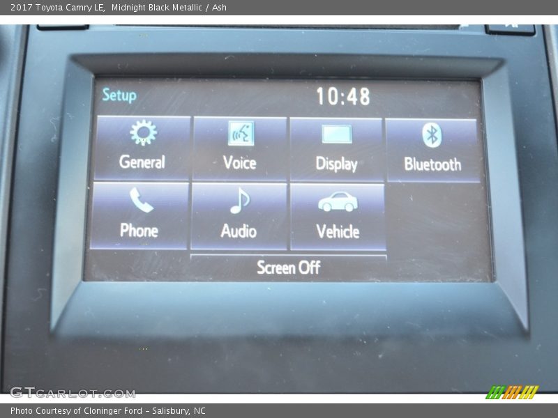 Midnight Black Metallic / Ash 2017 Toyota Camry LE