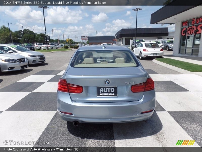 Liquid Blue Metallic / Venetian Beige 2014 BMW 3 Series 320i Sedan