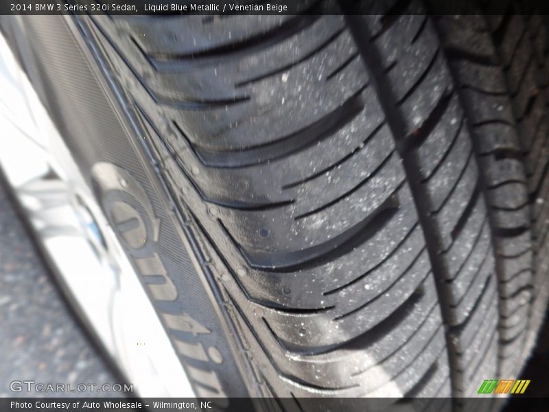 Liquid Blue Metallic / Venetian Beige 2014 BMW 3 Series 320i Sedan
