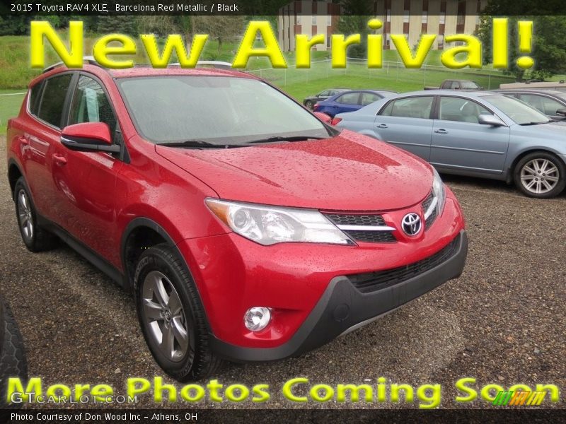 Barcelona Red Metallic / Black 2015 Toyota RAV4 XLE