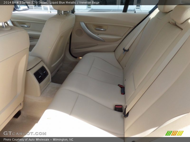 Liquid Blue Metallic / Venetian Beige 2014 BMW 3 Series 320i Sedan