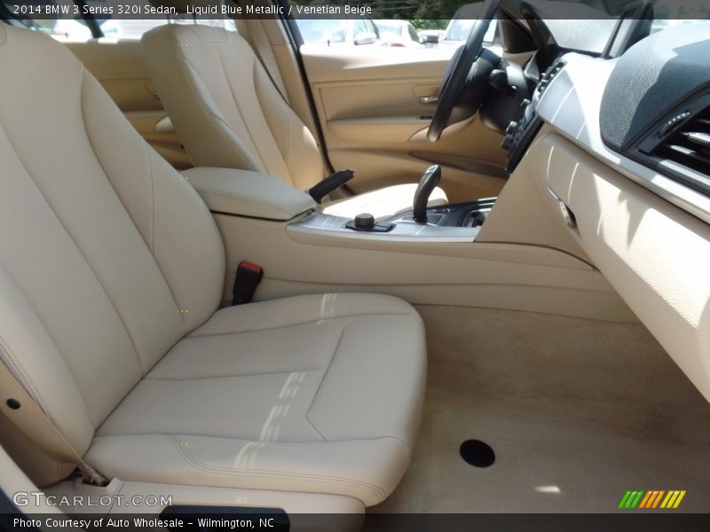 Liquid Blue Metallic / Venetian Beige 2014 BMW 3 Series 320i Sedan