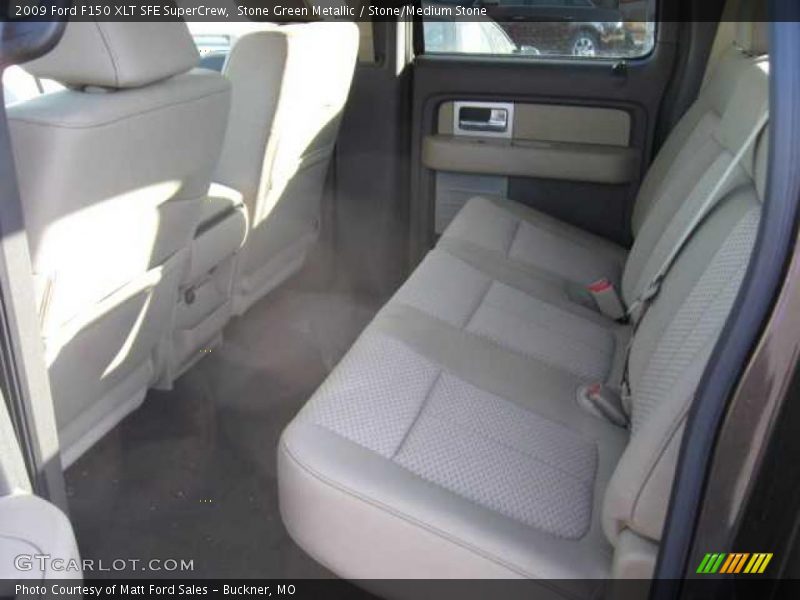 Stone Green Metallic / Stone/Medium Stone 2009 Ford F150 XLT SFE SuperCrew