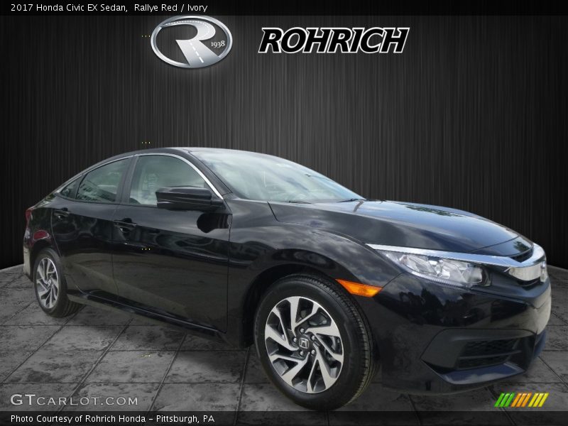 Rallye Red / Ivory 2017 Honda Civic EX Sedan