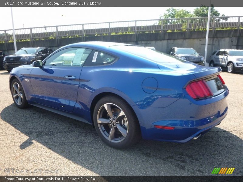 Lightning Blue / Ebony 2017 Ford Mustang GT Coupe