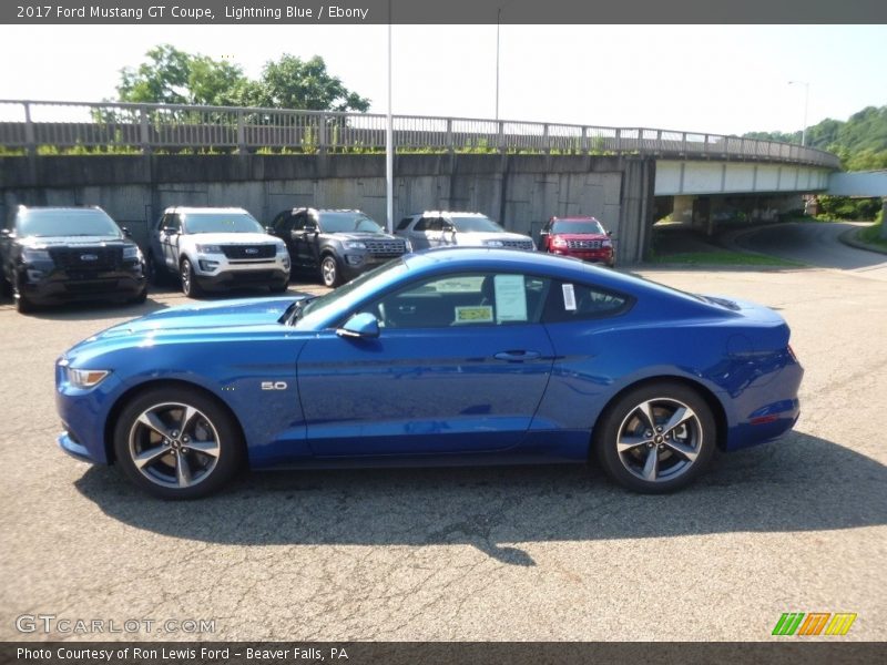 Lightning Blue / Ebony 2017 Ford Mustang GT Coupe
