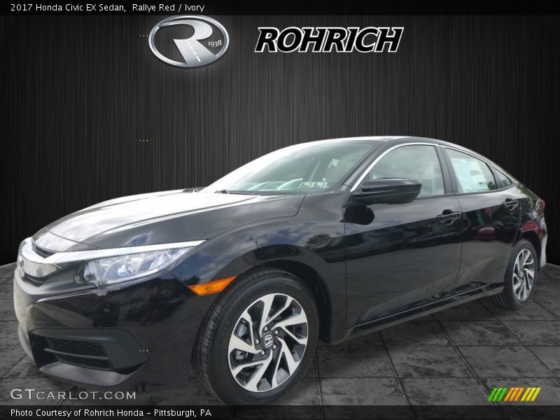 Rallye Red / Ivory 2017 Honda Civic EX Sedan