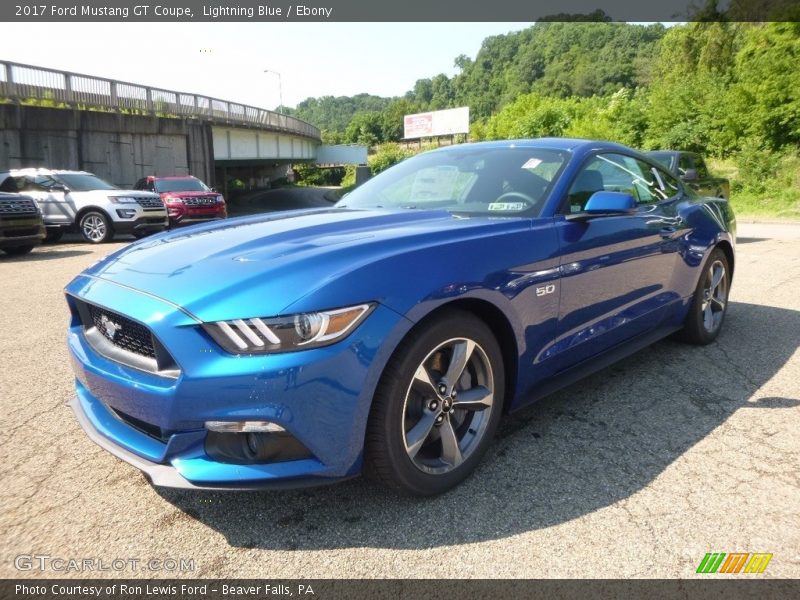 Lightning Blue / Ebony 2017 Ford Mustang GT Coupe