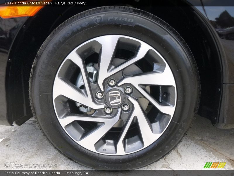 Rallye Red / Ivory 2017 Honda Civic EX Sedan