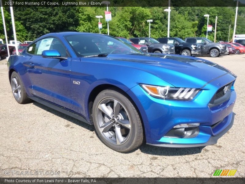 Lightning Blue / Ebony 2017 Ford Mustang GT Coupe