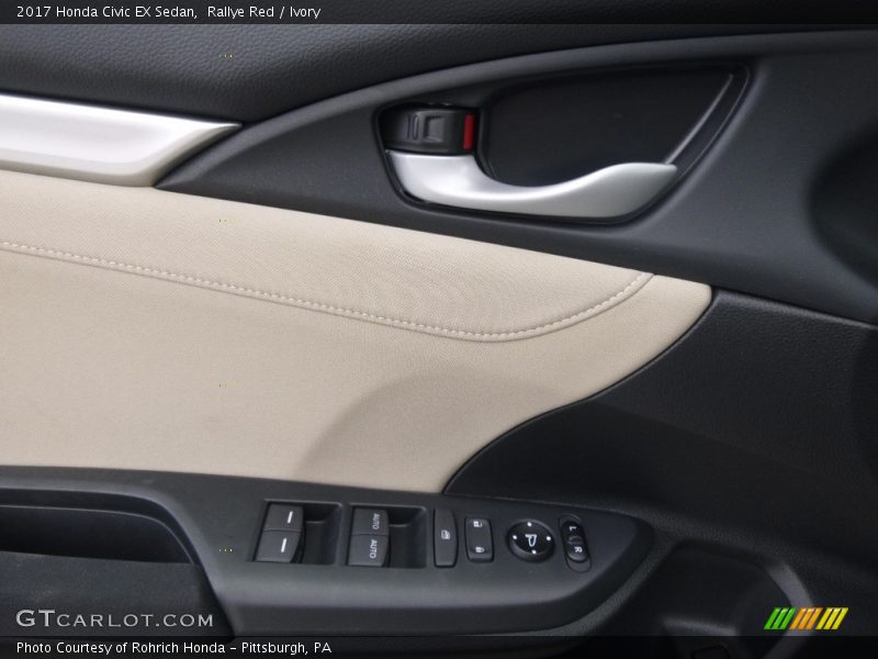 Rallye Red / Ivory 2017 Honda Civic EX Sedan