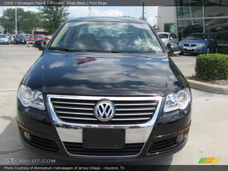 Deep Black / Pure Beige 2006 Volkswagen Passat 3.6 Sedan