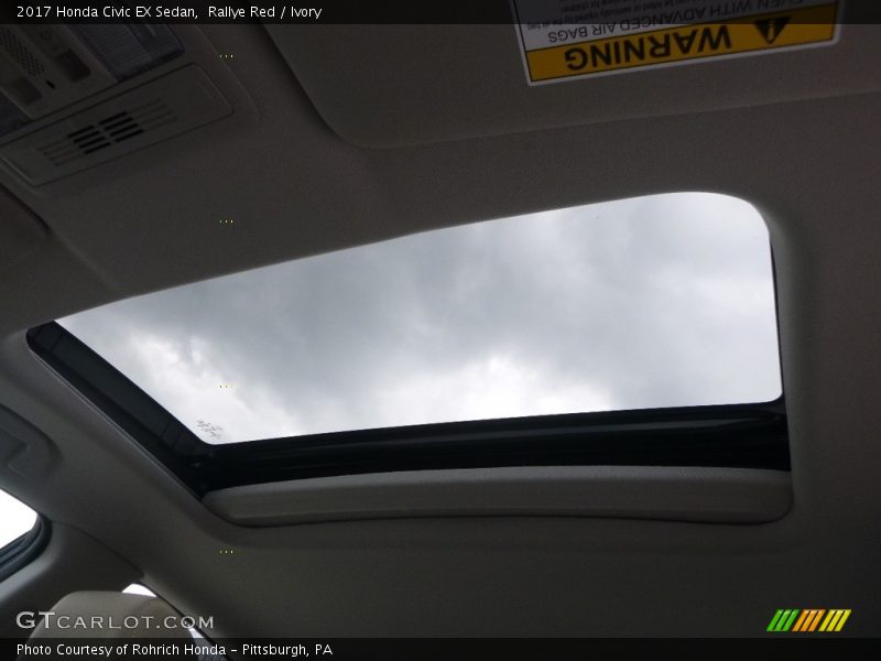 Rallye Red / Ivory 2017 Honda Civic EX Sedan
