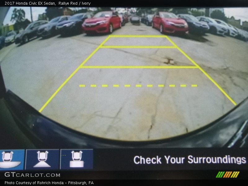 Rallye Red / Ivory 2017 Honda Civic EX Sedan