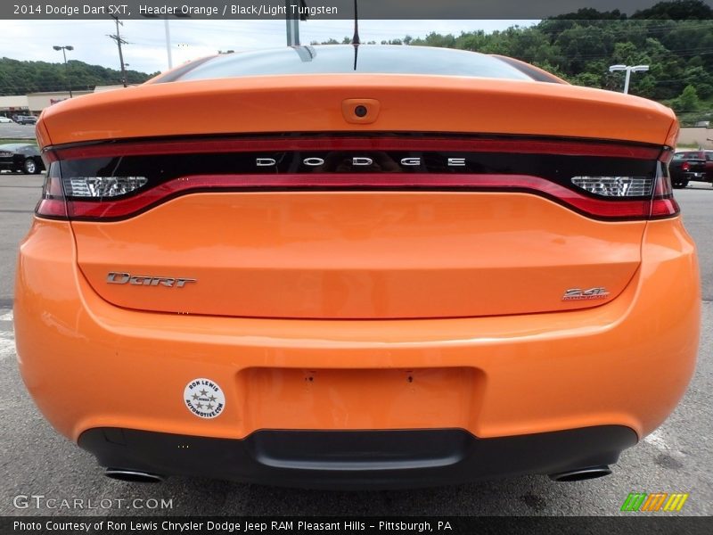 Header Orange / Black/Light Tungsten 2014 Dodge Dart SXT
