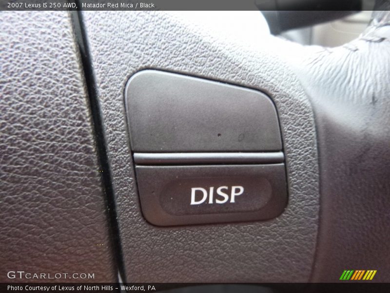 Matador Red Mica / Black 2007 Lexus IS 250 AWD