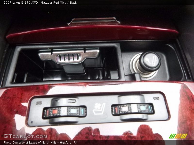 Matador Red Mica / Black 2007 Lexus IS 250 AWD