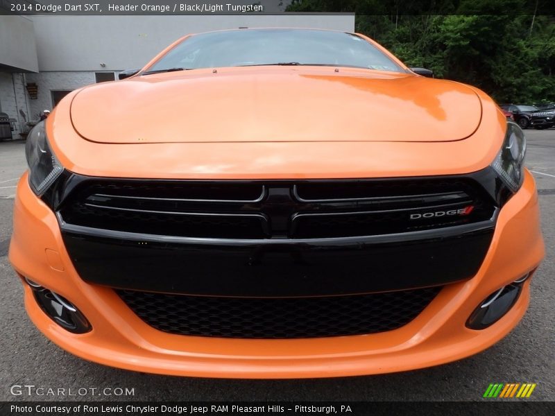 Header Orange / Black/Light Tungsten 2014 Dodge Dart SXT