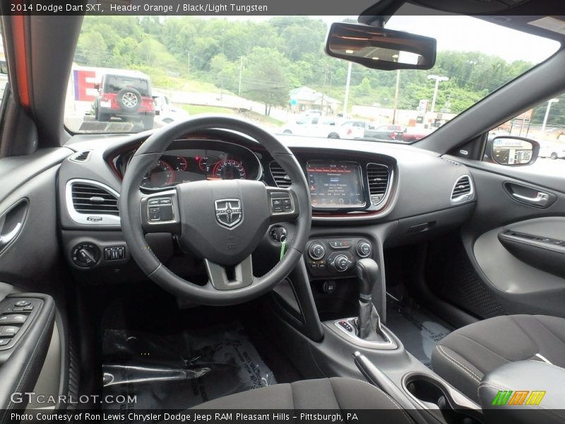Header Orange / Black/Light Tungsten 2014 Dodge Dart SXT