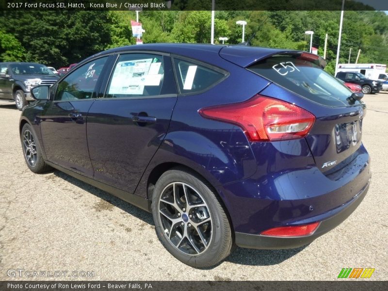 Kona Blue / Charcoal Black 2017 Ford Focus SEL Hatch