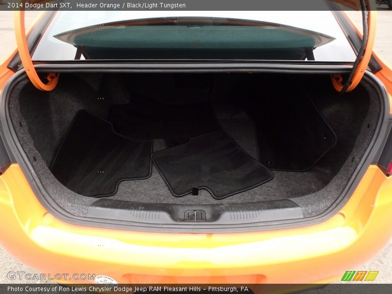 Header Orange / Black/Light Tungsten 2014 Dodge Dart SXT