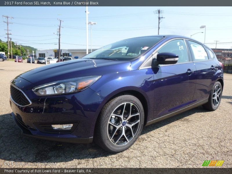 Kona Blue / Charcoal Black 2017 Ford Focus SEL Hatch