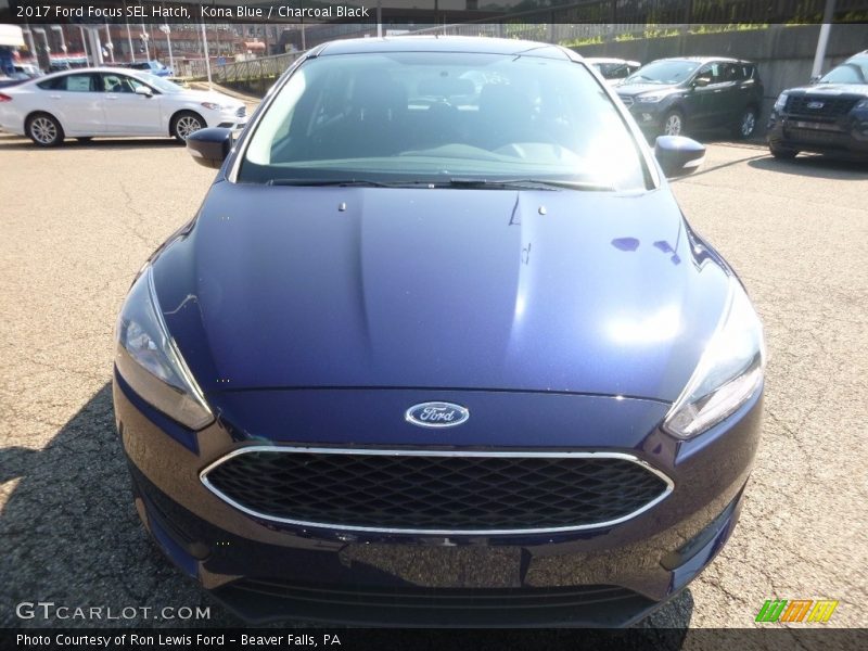 Kona Blue / Charcoal Black 2017 Ford Focus SEL Hatch