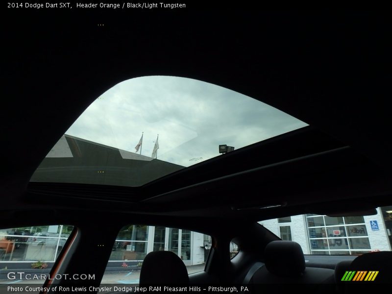 Header Orange / Black/Light Tungsten 2014 Dodge Dart SXT