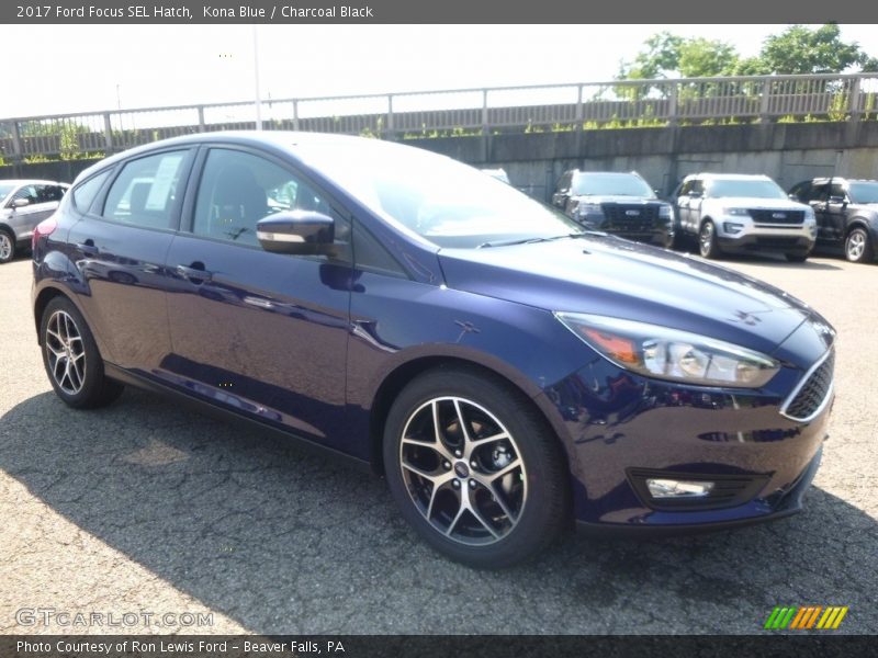 Kona Blue / Charcoal Black 2017 Ford Focus SEL Hatch