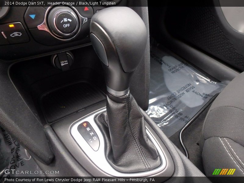 Header Orange / Black/Light Tungsten 2014 Dodge Dart SXT